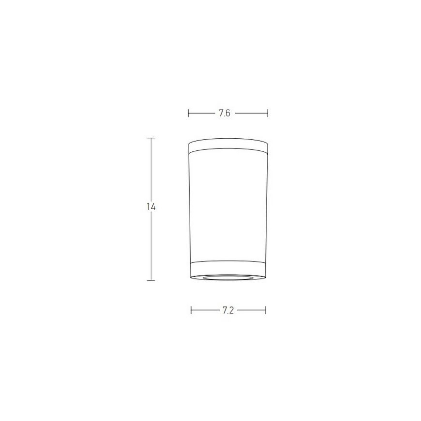 Zambelis E309 - Foco exterior 1xGU10/7W/230V IP54 preto