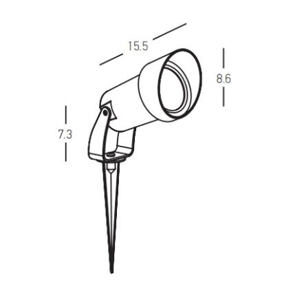 Zambelis E310 - Candeeiro exterior 1xGU10/7W/230V IP54