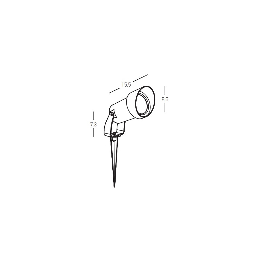 Zambelis E310 - Candeeiro exterior 1xGU10/7W/230V IP54
