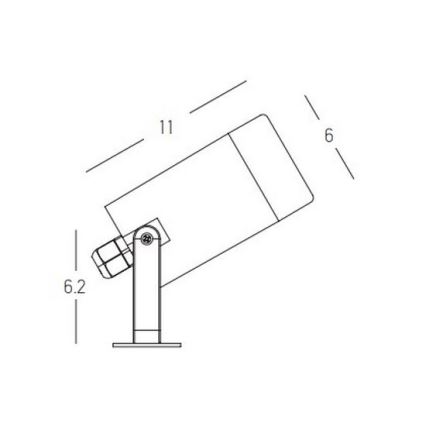 Zambelis E311 - Candeeiro exterior 1xGU10/7W/230V IP54