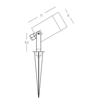Zambelis E312 - Candeeiro exterior 1xGU10/7W/230V IP54