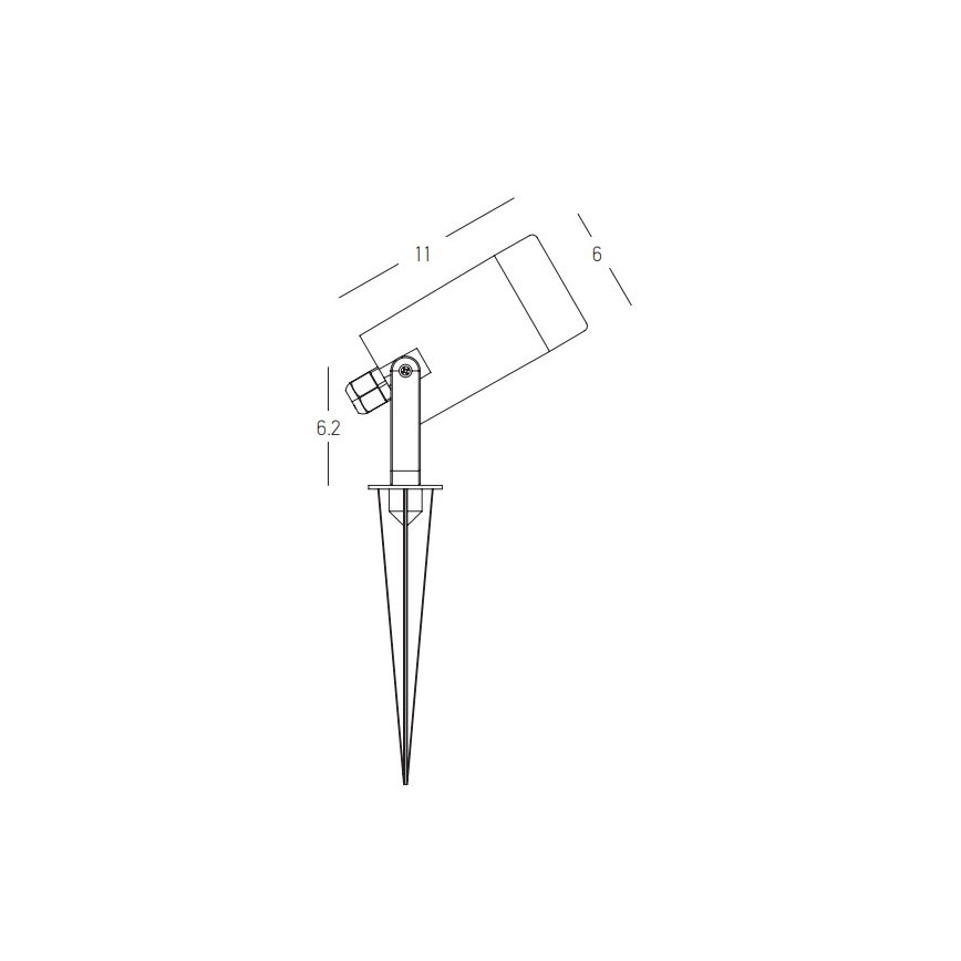 Zambelis E312 - Candeeiro exterior 1xGU10/7W/230V IP54