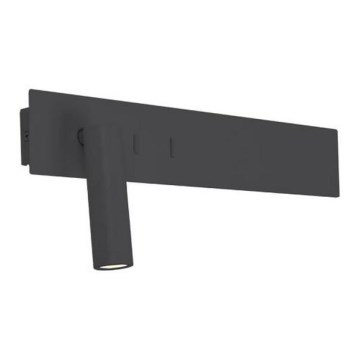 Zambelis H54 - Iluminação de parede LED LED/3W + LED/10W/230V preto
