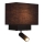 Zambelis H59 - Candeeiro de parede LED LED/3W + 1xE27/40W/230V preto
