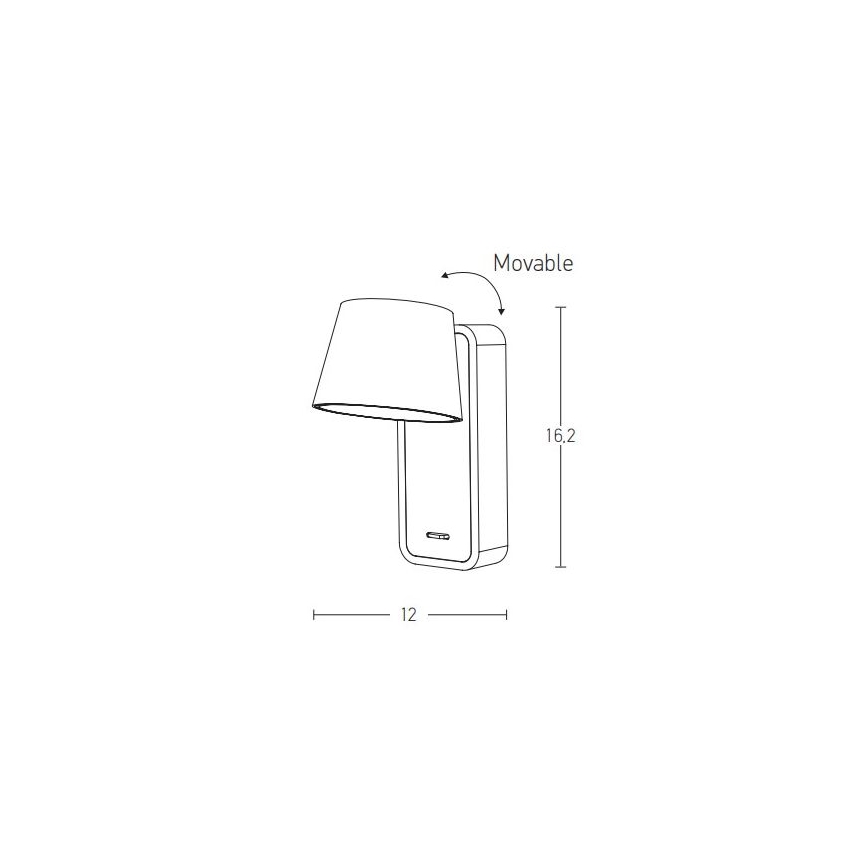 Zambelis H61 - Candeeiro de parede LED LED/7W/230V castanho