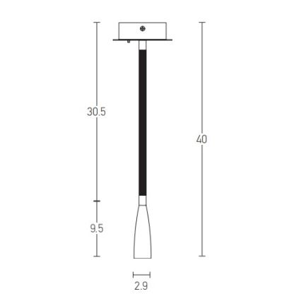 Zambelis H63 - Candeeiro de parede LED LED/3W/230V latão