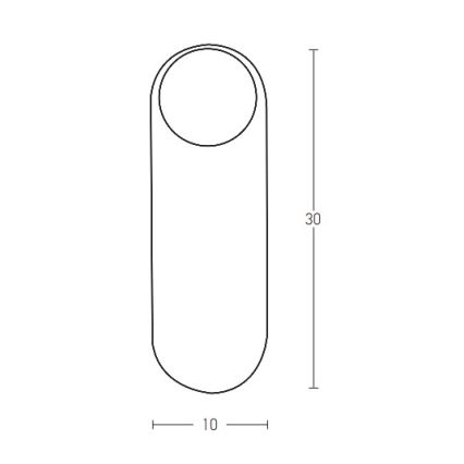 Zambelis H64-B - Luminária de parede 1xG9/9W/230V preta