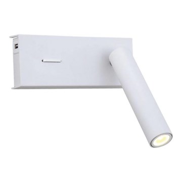 Zambelis H74 - Iluminação de parede LED LED/3W/230V USB branco