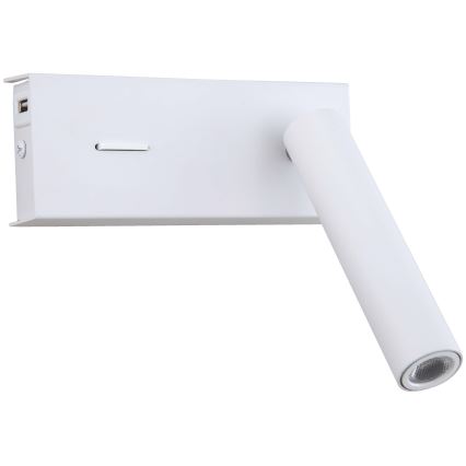Zambelis H74 - Iluminação de parede LED LED/3W/230V USB branco