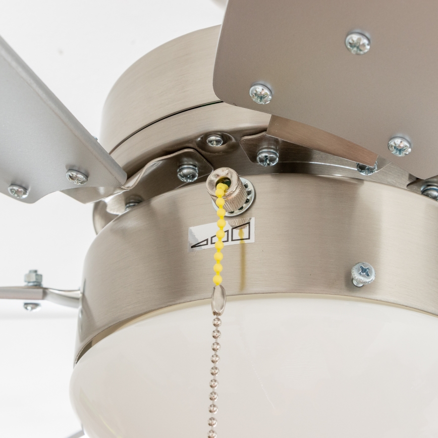 ZEVENTI - Ventilador de teto FAMARA 1xE14/60W/230V cinza