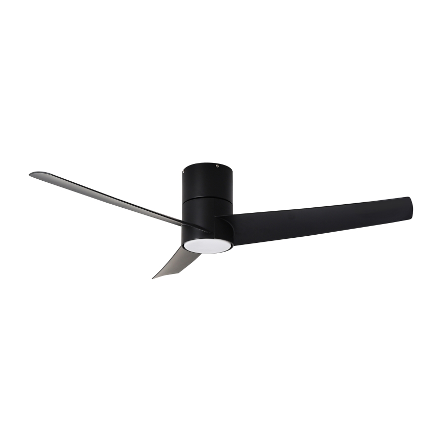 ZEVENTI - Ventilador de teto LED BARROSA LED/18W/230V 3000/4000/6000K Wi-Fi Tuya preto + controlo remoto