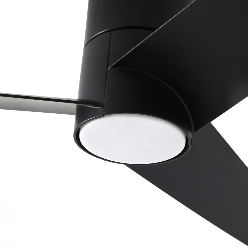 ZEVENTI - Ventilador de teto LED BARROSA LED/18W/230V 3000/4000/6000K Wi-Fi Tuya preto + controlo remoto