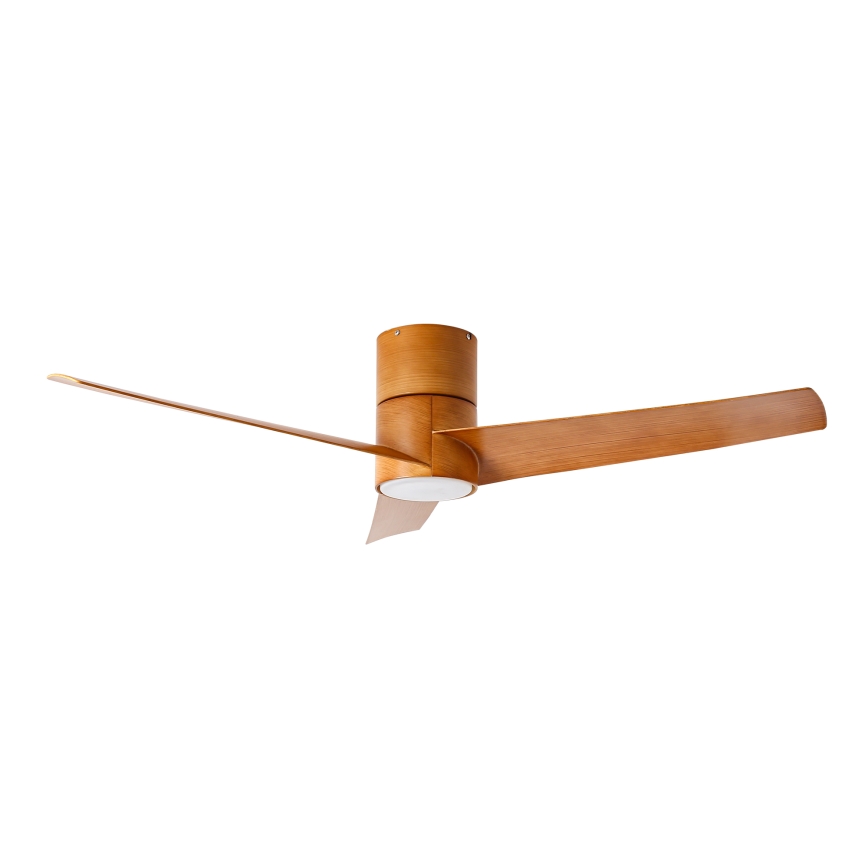 ZEVENTI - Ventilador de teto LED BARROSA LED/18W/230V 3000/4000/6000K Wi-Fi Tuya castanho + comando à distância