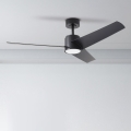ZEVENTI - Ventilador de teto LED ORVIETO LED/18W/230V 3000-6000K Wi-Fi Tuya preto + controlo remoto