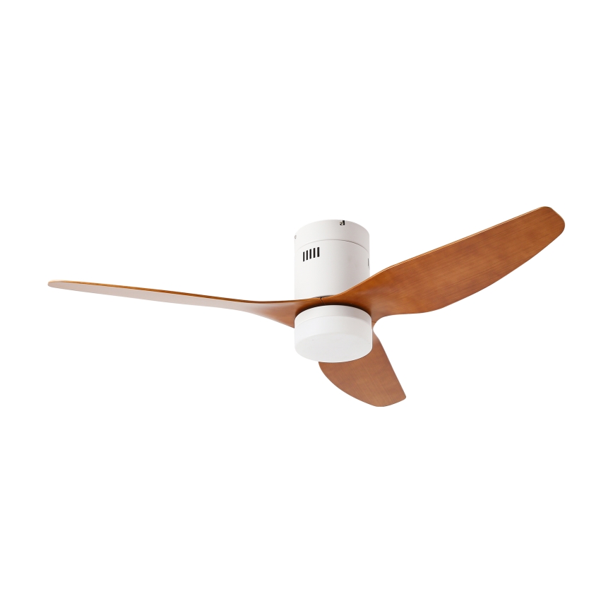 ZEVENTI - Ventilador de teto LED PADUA LED/18W/230V 3000-6000K Wi-Fi Tuya branco/marrom + controlo remoto