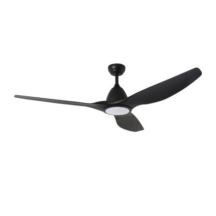 ZEVENTI - Ventilador de teto LED URBINO LED/20W/230V 3000-6000K Wi-Fi Tuya preto + comando à distância