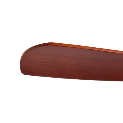ZEVENTI - Ventilador de teto LIONI Wi-Fi Tuya cromo fosco/carvalho + controlo remoto