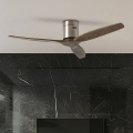 ZEVENTI - Ventilador de teto SPELLO Wi-Fi Tuya cromo mate/carvalho + controlo remoto