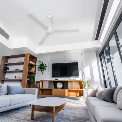ZEVENTI - Ventilador de teto TOFINO branco