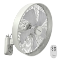 ZEVENTI - Ventoinha de parede FREEZE 50W/230V diâmetro 40 cm branco + comando