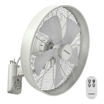 ZEVENTI - Ventoinha de parede FREEZE 50W/230V diâmetro 40 cm branco + comando