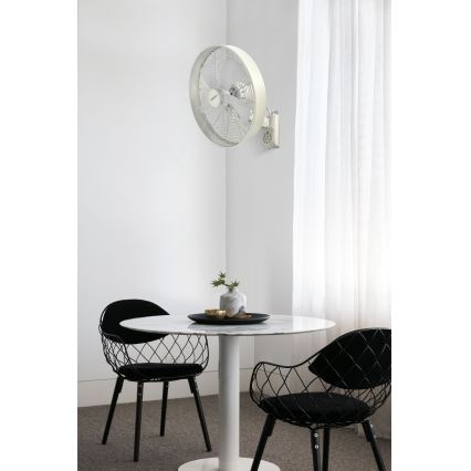 ZEVENTI - Ventoinha de parede FREEZE 50W/230V diâmetro 40 cm branco + comando