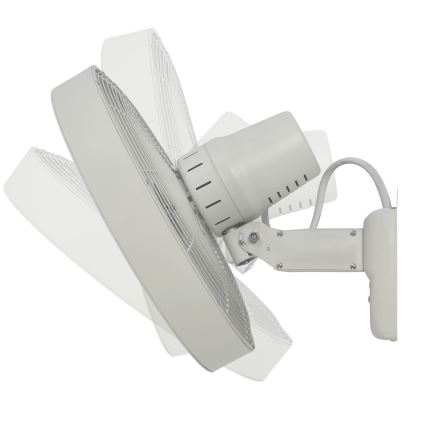 ZEVENTI - Ventoinha de parede FREEZE 50W/230V diâmetro 40 cm branco + comando