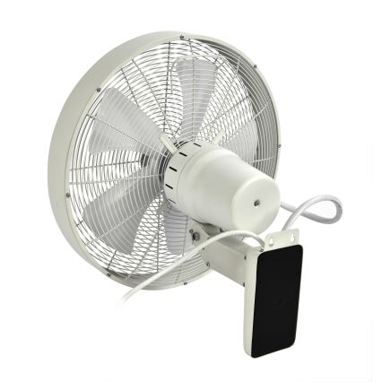 ZEVENTI - Ventoinha de parede FREEZE 50W/230V diâmetro 40 cm branco + comando