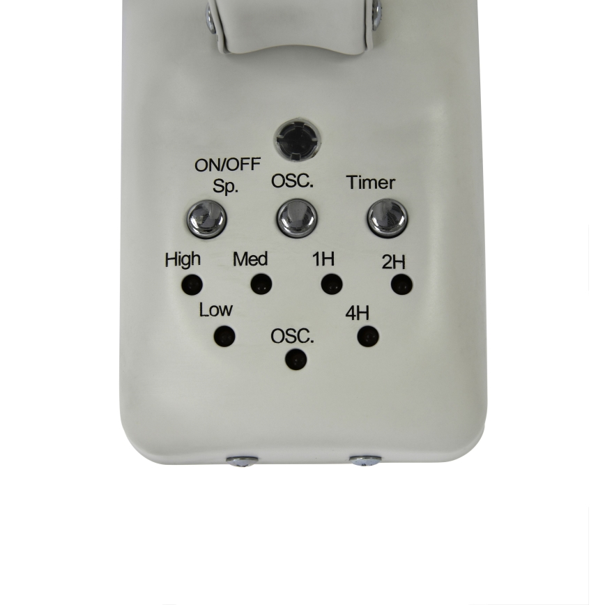 ZEVENTI - Ventoinha de parede FREEZE 50W/230V diâmetro 40 cm branco + comando