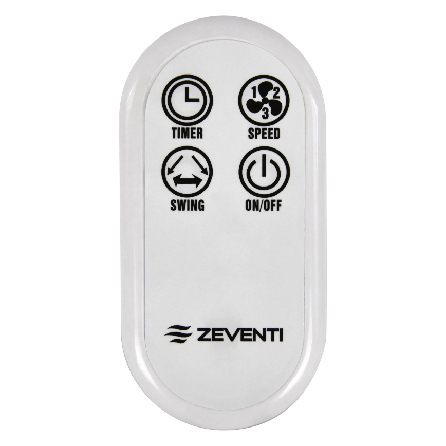 ZEVENTI - Ventoinha de parede FREEZE 50W/230V diâmetro 40 cm branco + comando