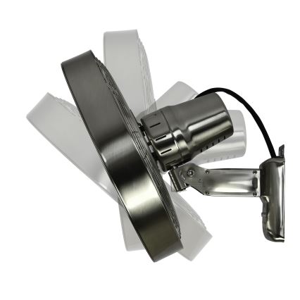 ZEVENTI - Ventoinha de parede FREEZE 50W/230V diâmetro 40 cm cromado mate + comando