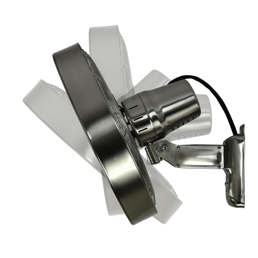 ZEVENTI - Ventoinha de parede FREEZE 50W/230V diâmetro 40 cm cromado mate + comando