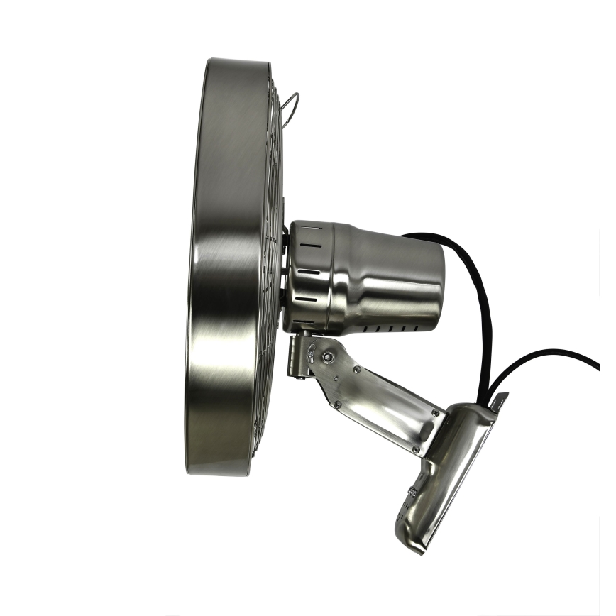 ZEVENTI - Ventoinha de parede FREEZE 50W/230V diâmetro 40 cm cromado mate + comando