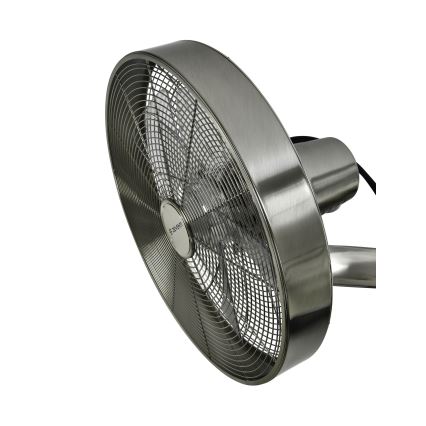 ZEVENTI - Ventoinha de parede FREEZE 50W/230V diâmetro 40 cm cromado mate + comando