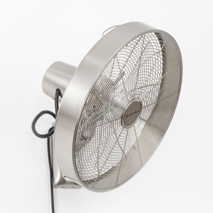 ZEVENTI - Ventoinha de parede FREEZE 50W/230V diâmetro 40 cm cromado mate + comando