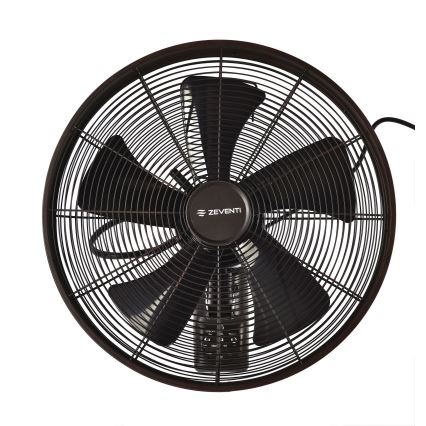 ZEVENTI - Ventoinha de parede FREEZE 50W/230V diâmetro 40 cm preto/castanho + comando