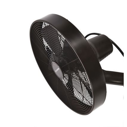 ZEVENTI - Ventoinha de parede FREEZE 50W/230V diâmetro 40 cm preto/castanho + comando