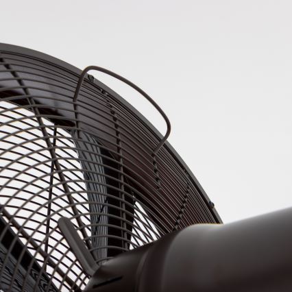ZEVENTI - Ventoinha de parede FREEZE 50W/230V diâmetro 40 cm preto/castanho + comando