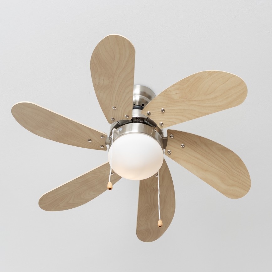 ZEVENTI - Ventoinha de teto FAMARA 1xE14/60W/230V bege