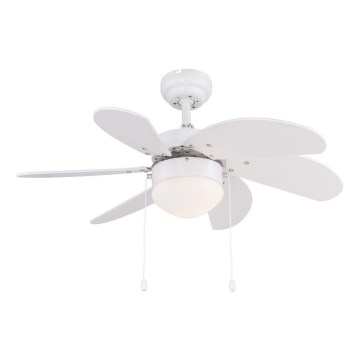 ZEVENTI - Ventoinha de teto FAMARA 1xE14/60W/230V branco