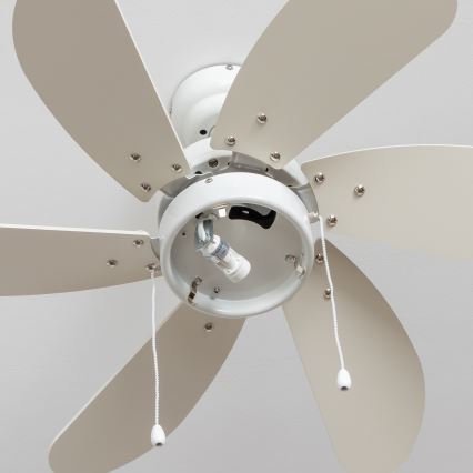 ZEVENTI - Ventoinha de teto FAMARA 1xE14/60W/230V branco