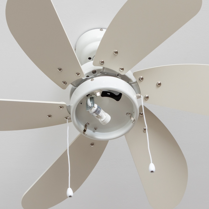 ZEVENTI - Ventoinha de teto FAMARA 1xE14/60W/230V branco