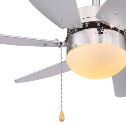 ZEVENTI - Ventoinha de teto FAMARA 1xE14/60W/230V cinzento