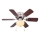 ZEVENTI - Ventoinha de teto GALDANA 1xE27/60W/230V castanho/bege
