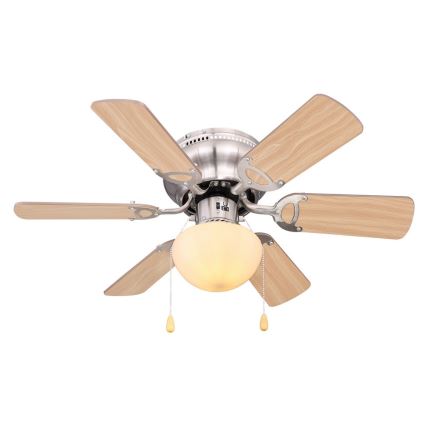 ZEVENTI - Ventoinha de teto GALDANA 1xE27/60W/230V castanho/bege