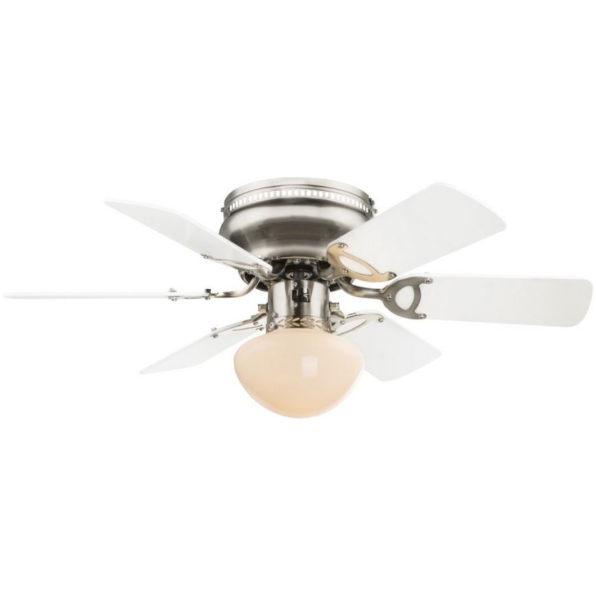 ZEVENTI - Ventoinha de teto GALDANA 1xE27/60W/230V cinzento/branco