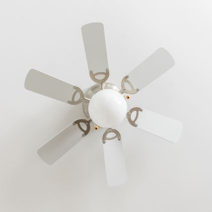 ZEVENTI - Ventoinha de teto GALDANA 1xE27/60W/230V cinzento/branco