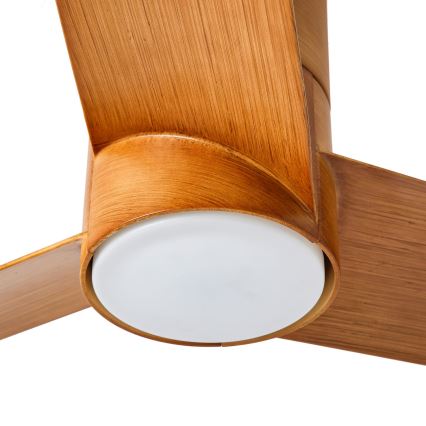 ZEVENTI - Ventoinha de teto LED com regulação BARROSA LED/18W/230V 3000-6000K Wi-Fi Tuya castanho + comando