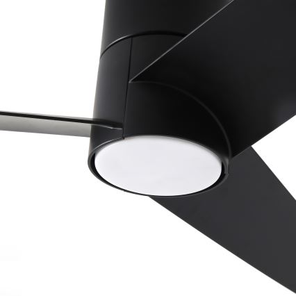 ZEVENTI - Ventoinha de teto LED com regulação BARROSA LED/18W/230V 3000-6000K Wi-Fi Tuya preto + comando