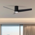 ZEVENTI - Ventoinha de teto LED com regulação BARROSA LED/18W/230V 3000-6000K Wi-Fi Tuya preto + comando